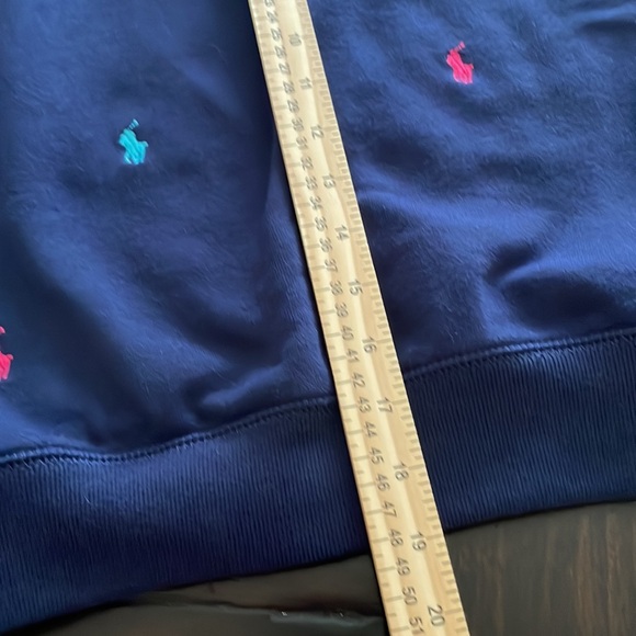 Polo Ralph Lauren Girls All Over Multicolor Pony Fleece Sweatshirt Size … - Picture 6 of 16